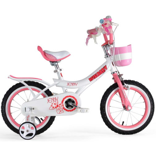 Дитячий двоколісний велосипед для дівчинки Royal Baby Princess Jenny Girl Steel 18 дюймів RB18G-4 з кошиком