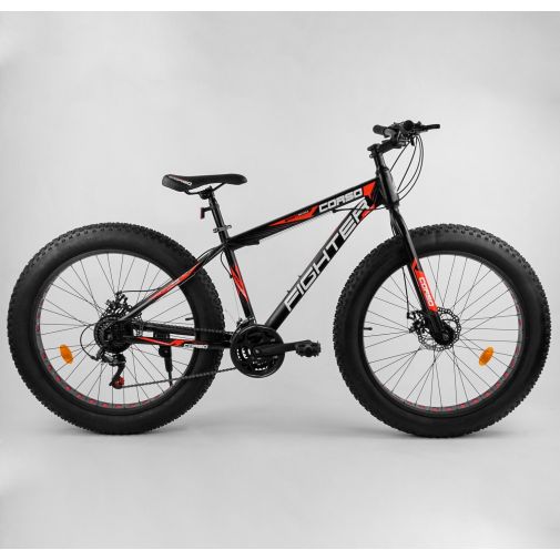 Велосипед гірський фетбайк Corso "FIGHTER" 26 дюймів
