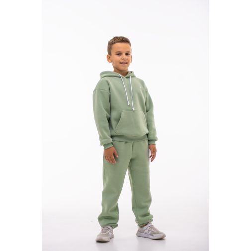 Детский спортивный утепленный костюм Kindamor Warm Autumn Olive для мальчика, флис оливковый