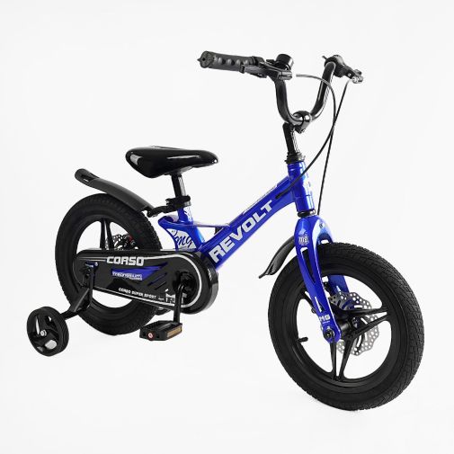Детский двухколесный велосипед 14 дюймов Corso Revolt магниевый