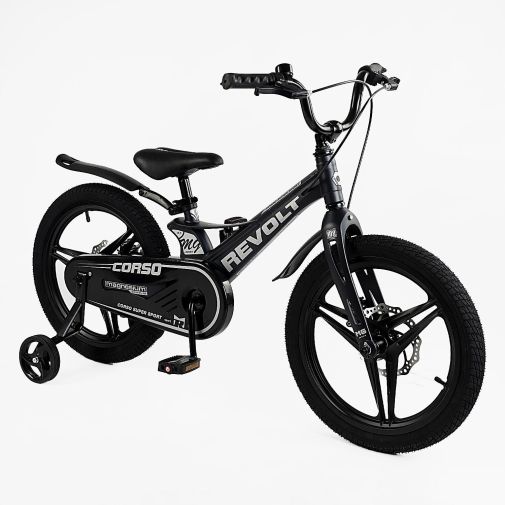 Детский двухколесный велосипед 18 дюймов Corso Revolt магниевый