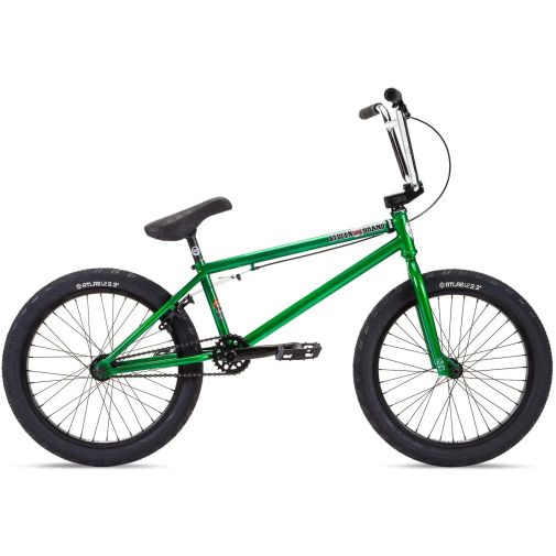 Велосипед трюковый 20" Stolen HEIST 21.00" 2022 DARK GREEN W/ CHROME (Pivotal seat)Поворотное сиденье