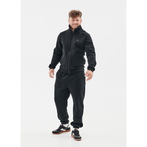 Мужской спортивный костюм флисовый на молнии Kindamor Arctic черный