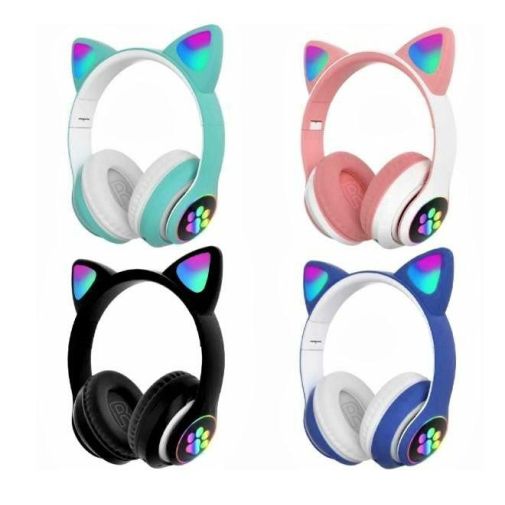 Детские наушники Bluetooth с кошачьими ушками Cat VIV-23