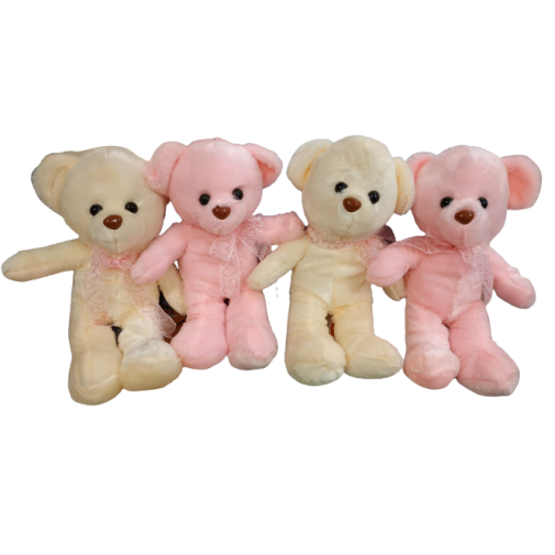 Светящийся Тедди мишка 45 см (  розовый, персиковый)