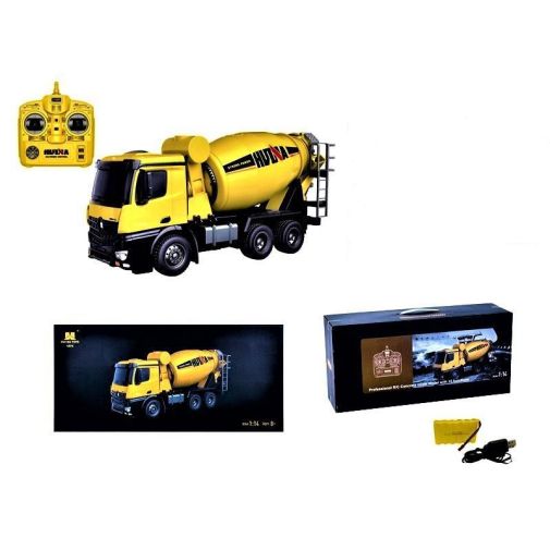 1574  Машинка металл на р/у Бетономешалка 10 функций масштаб 1:14