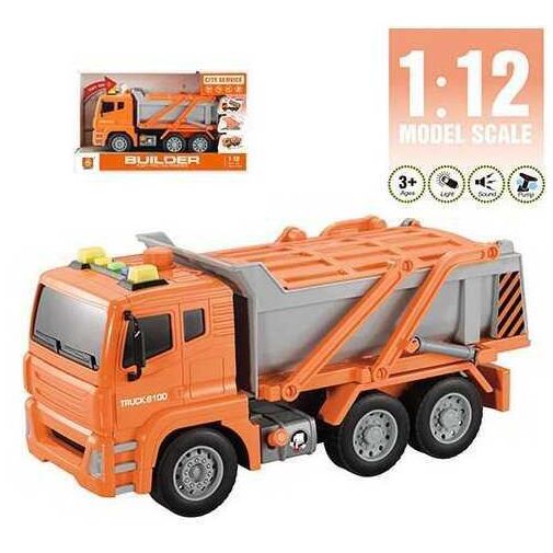 Спецтехніка WY 810 D (18) "Самоскид", підсвічування, звуки, інерція, відкидна кришка, в коробці