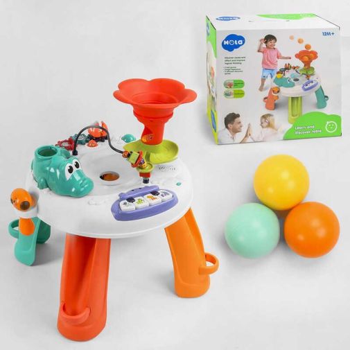 Игровой центр Е 8999 (3) "Hola" свет, звук, мелодии, 3 мячика, в коробке