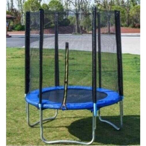 Каркасный батут с защитной сеткой «TK-Sport» B-20556 (1) диаметр 183 см, с сеткой, на пружинах 36 шт, опоры 3 шт, в коробке