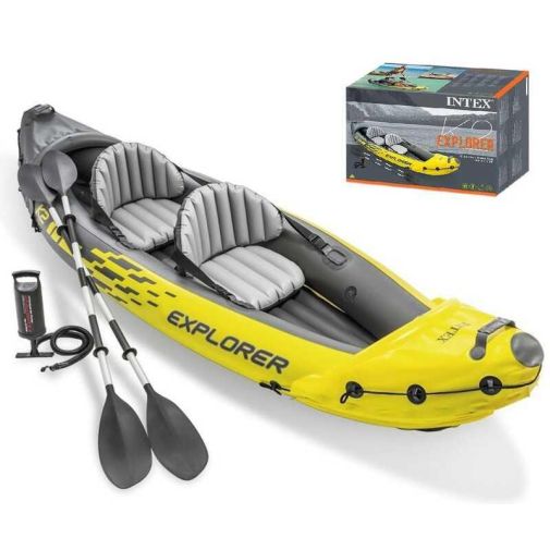 Intex Лодка "EXPLORER K2" 68307 NP (1) 312 х 91 х 51 см. с алюминиевыми вёслами