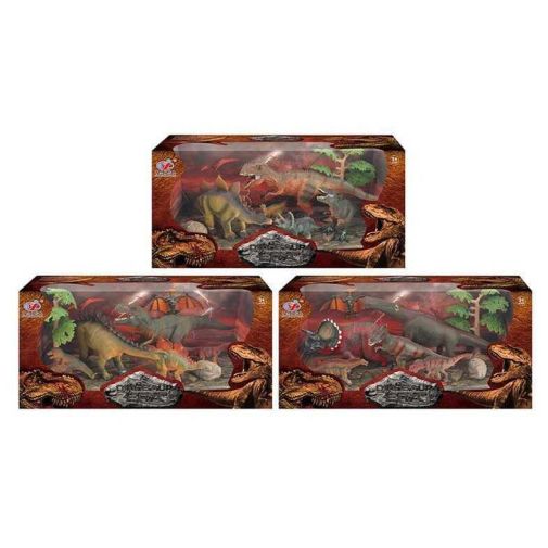 Набор динозавров Q 9899-226 (12/2) 3 вида, 7 элементов, в коробке