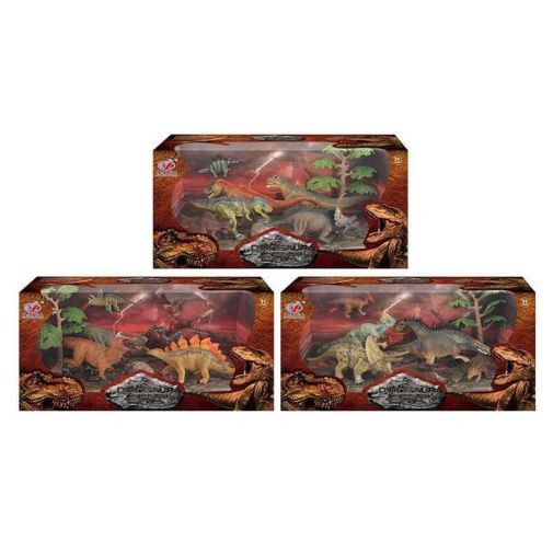 Набор динозавров Q 9899-225 (12/2) 3 вида, 8 элементов, в коробке
