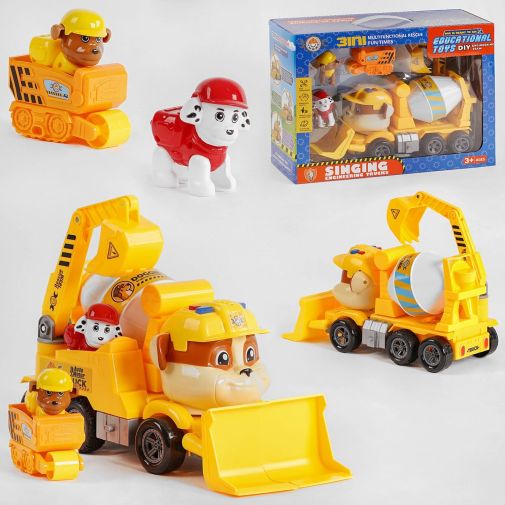 Игрушечная машинка с героями/набор Y 7745 C (18) звук, подсветка, в коробке