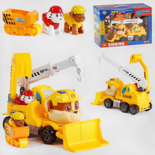 Игрушечная машинка с героями/набор Y 7745 В (18) звук, подсветка, в коробке