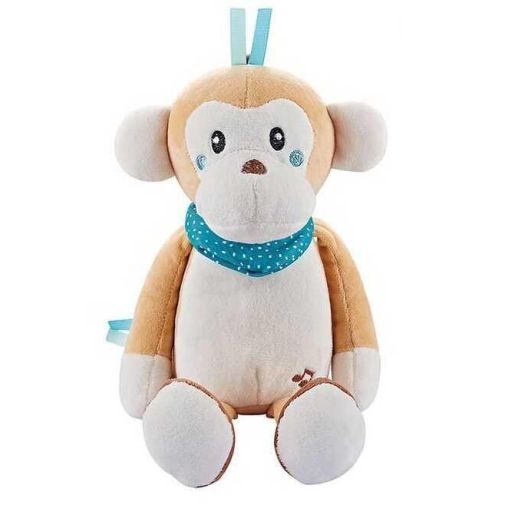 Ночник 66101 (30) "Мартышка", 2 режима, подсветка, 10 успокаивающих мелодий, таймер, в коробке