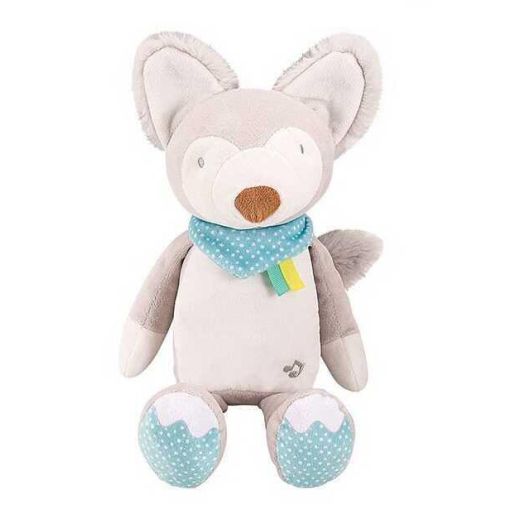 Ночник 66102 (30) "Волчонок", 2 режима, подсветка,10 успокаивающих мелодий, таймер, в коробке