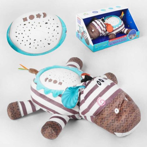 Ночник SL 88012 (12) "Зебра", 10 колыбельных мелодий, 6 режимов подсветки, звуки, проектор, в коробке