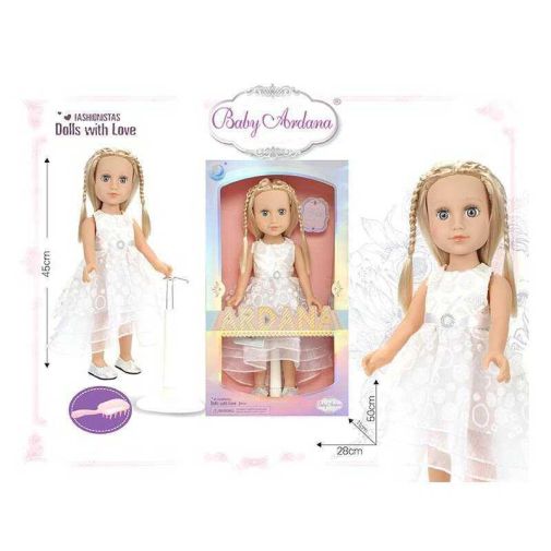 Кукла A 662 B (18/2) "Модница", аксессуары, 45 см, в коробке