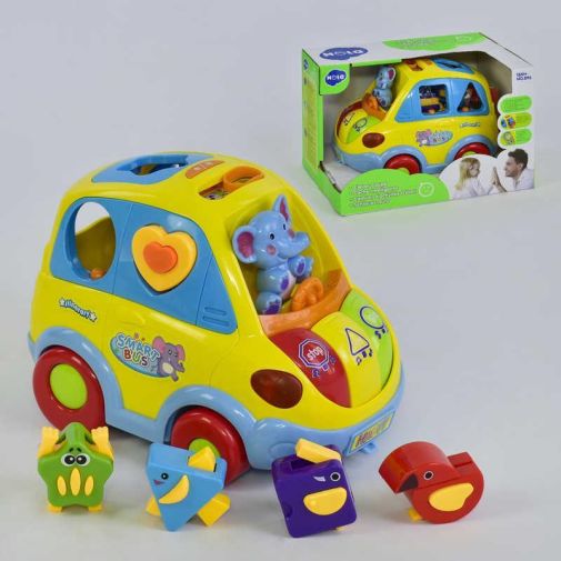 Музыкальная машинка-сортер 896 (18/2) "Hola", ездит, английское озвучивание, в коробке