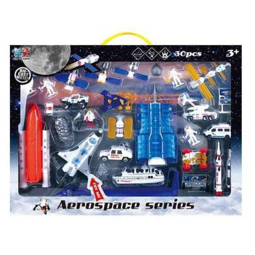 Космическая техника XY 351 (12/2) 30 игровых деталей, металлопластик, свет, звук, в коробке