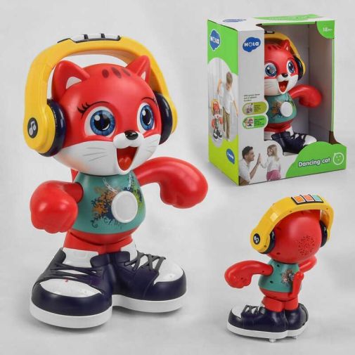 Музыкальная игра E 721 (6) "Hola" на батарейках, подсветка, поет, танцует, запись голоса, английская озвучка, в коробке