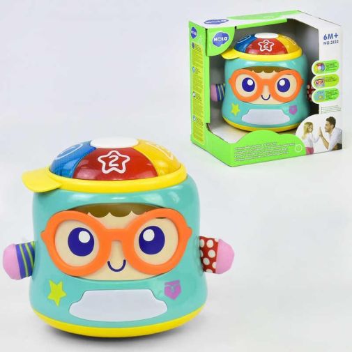 Музыкальная игра 3122 Счастливый младенец (12) "Hola" звук, свет, движение, английская озвучка, в коробке