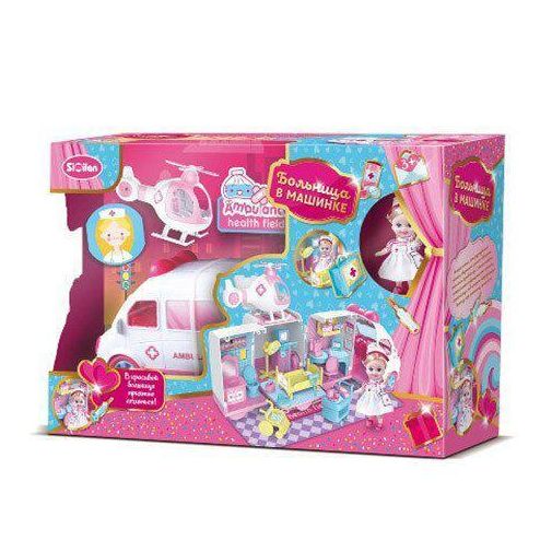 Детский игровой набор "Больница в машинке" QL049-2  с куклой и аксессуарами