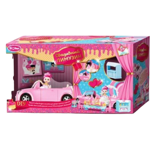 QL055-2 Кабріолет для ляльки "Весільний лімузин" з лялькою та аксесуарами