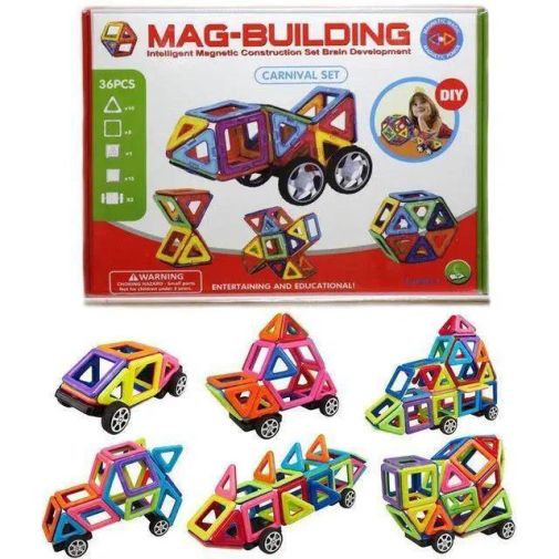 Магнитный конструктор MAG-BUILDING 36 деталей MAG36