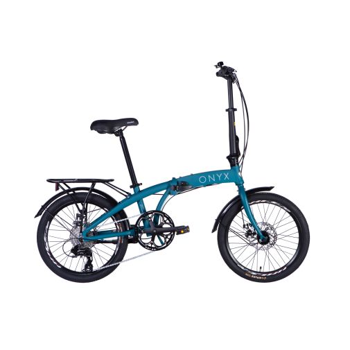 Велосипед складной алюминиевый 20 дюймов Dorozhnik Onyx DD CS 2025 с багажником, рама 10.5"