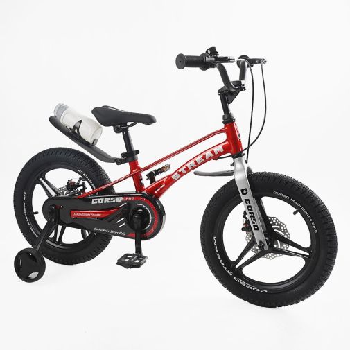 Детский двухколесный велосипед 16 дюймов Corso Stream магниевый, литые диски