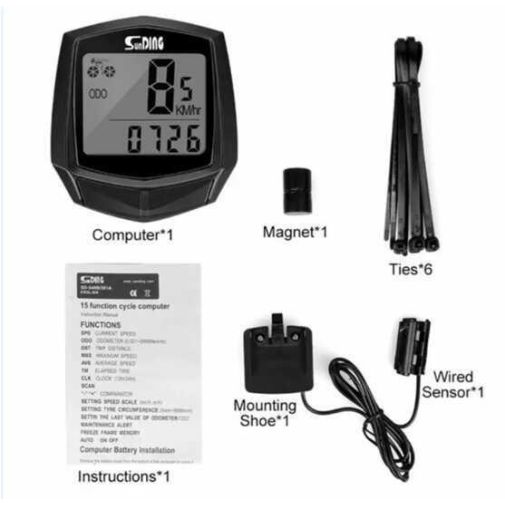 Велокомп`ютер C 64397 (200) спідометр, одометр, у слюді