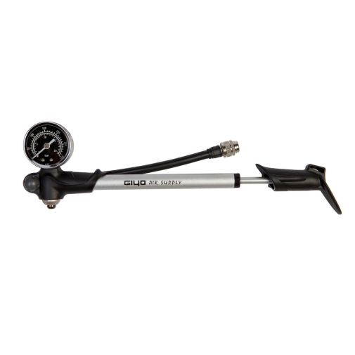 Насос для вилок вис. тиску GIYO GS-02PT з манометром (300psi) Al (серый)