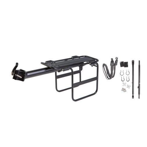 Багажник CT-686 с откидными бортами алюм. крепл. на подсед. штырь и верхние перья