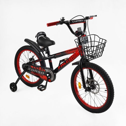 Детский двухколесный велосипед 20 дюймов Corso Falcon с корзиной
