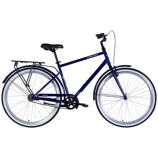 Велосипед городской 28 дюймов Dorozhnik Comfort Male Velosteel 2025 с багажником, рама 20"