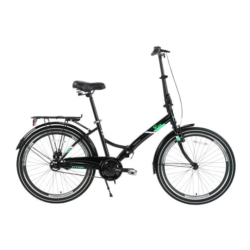 Велосипед складной Titan Arno 2024 с багажником, рама 13"