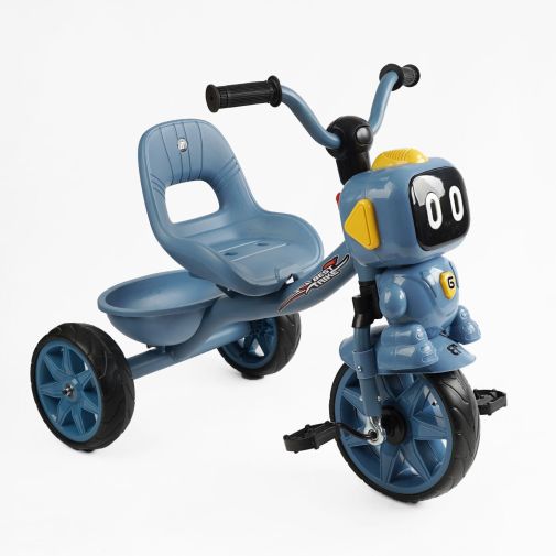 Детский трехколесный велосипед без ручки Best Trike BS с фигуркой и корзинкой