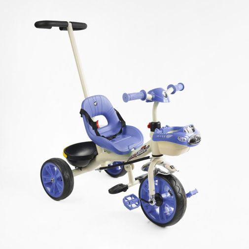 Детский трехколесный велосипед Best Trike BS с родительской ручкой, корзиной и багажником