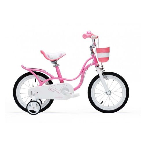 Дитячий двоколісний велосипед для дівчинки Royal Baby Little Swan Steel 18 дюймів RB18-18 з кошиком