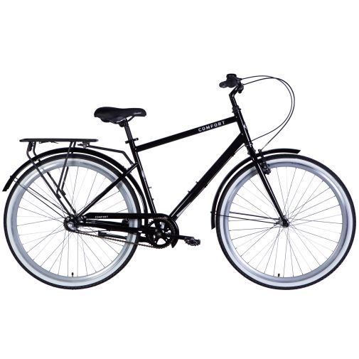 Велосипед міський 28 дюймів Dorozhnik Comfort Male PH 2025, з багажником, рама 20"