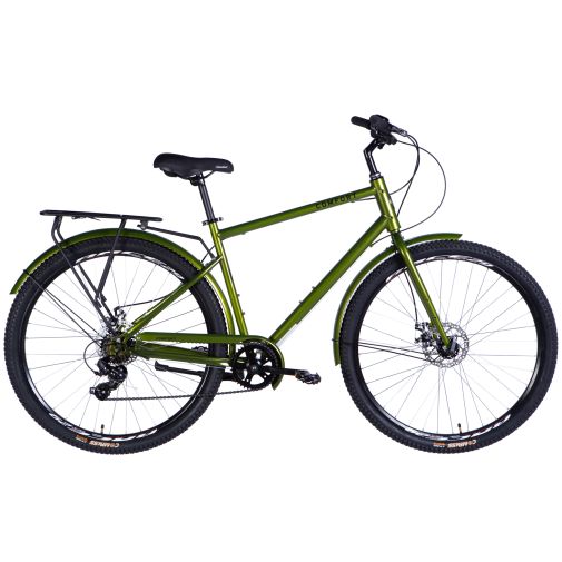 Велосипед міський 28 дюймів Dorozhnik Comfort Male DD FR 2025, з багажником, рама 20"