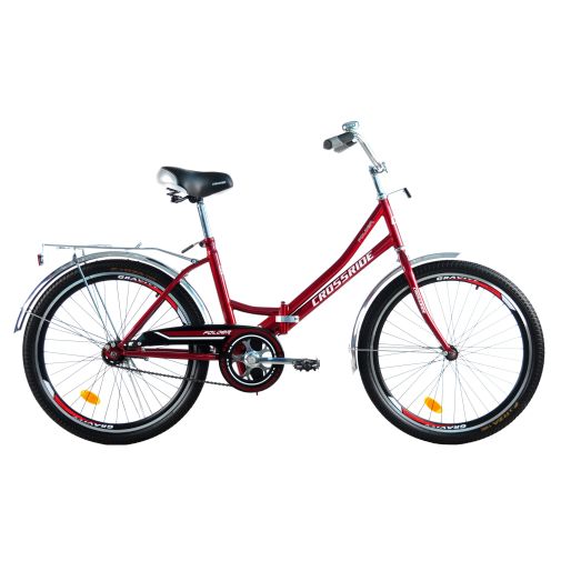 Велосипед складной 24 дюйма Crossride Folder с багажником