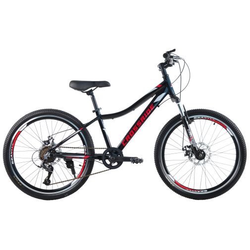 Велосипед гірський підлітковий Crossride Cross 24 дюйми алюмінієвий, рама 13"