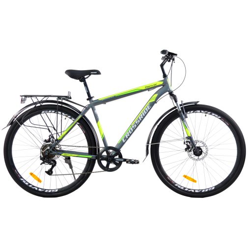 Велосипед городской 28 дюймов Crossride Denver с багажником, рама 19"