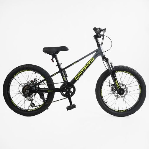 Детский спортивный велосипед 20 дюймов Corso Camaro магниевый, оборудование Shimano