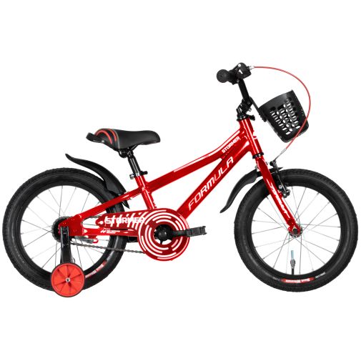 Детский велосипед 16 дюймов Formula Stormer 2024 алюминиевый, с корзиной