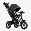Детский трехколесный велосипед Best Trike 3390 надувные/фара, с USB, пультом, родительской ручкой