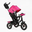 Детский трехколесный велосипед Best Trike 3390 надувные/фара, с USB, пультом, родительской ручкой