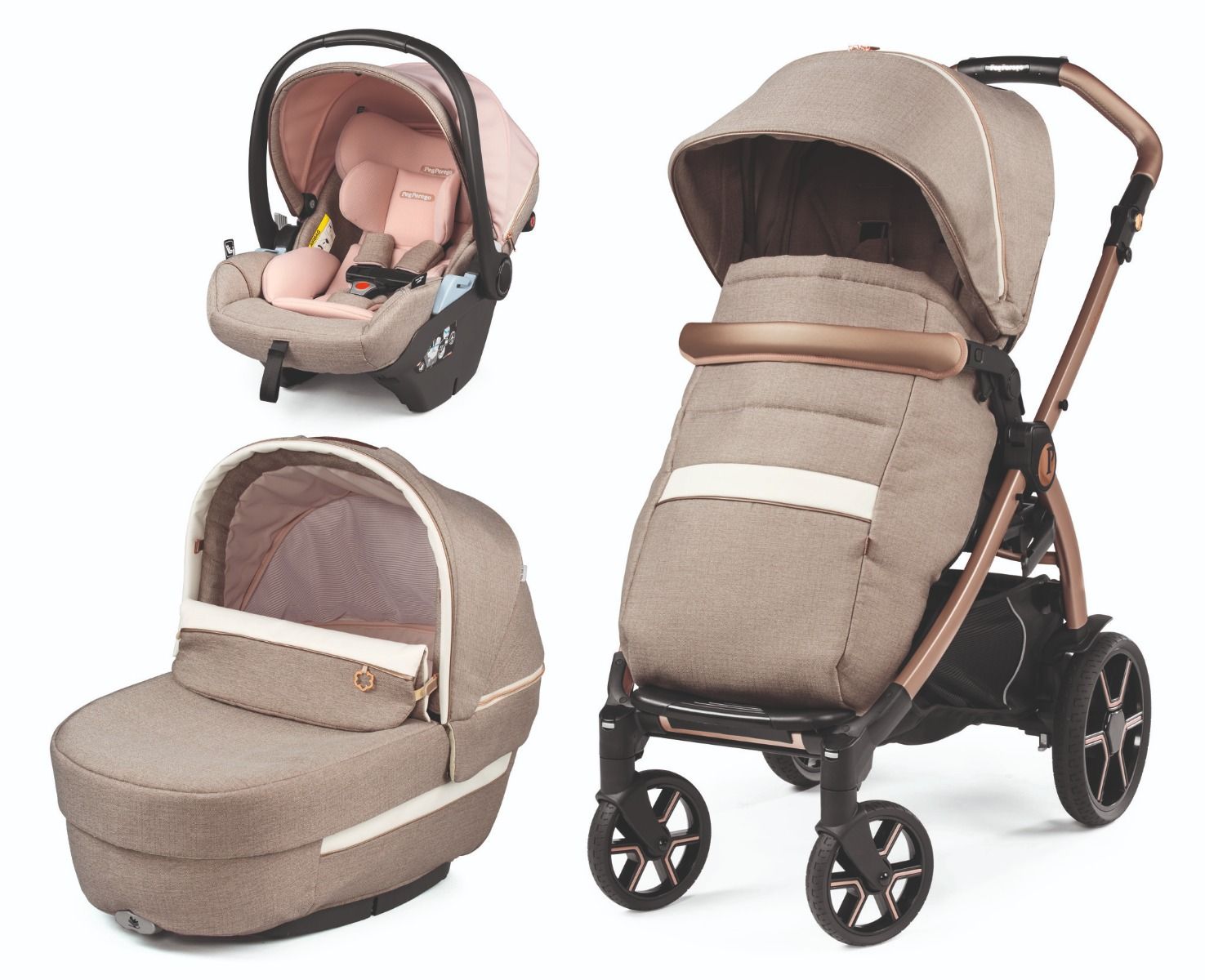 Універсальна коляска 3 в 1 Peg-Perego Book Mon Amour Lounge